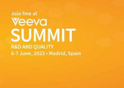 Join fme at the Veeva Summit: R&D and Quality in Madrid