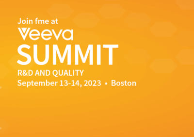 Join fme in Boston at the Veeva Summit: R&D and Quality