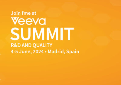 Join fme in Madrid at the Veeva Summit R&D and Quality